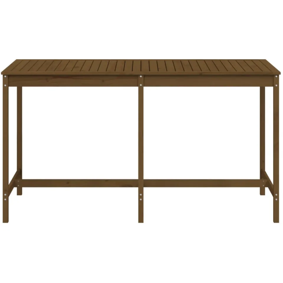 vidaXL Tuintafel 203,5x90x110 cm massief grenenhout honingbruin bruin, foto 4