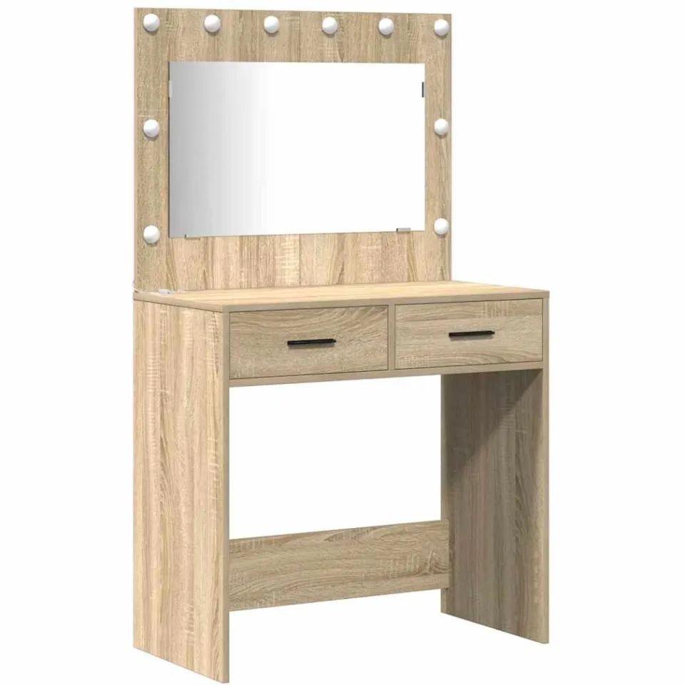 vidaXL Plafondtafel 2 st Bruin 78,5 x 41 x 135 cm Bewerkt hout, foto 3
