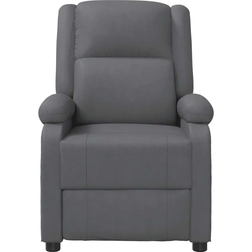 vidaXL Massagestoel kunstleer grijs