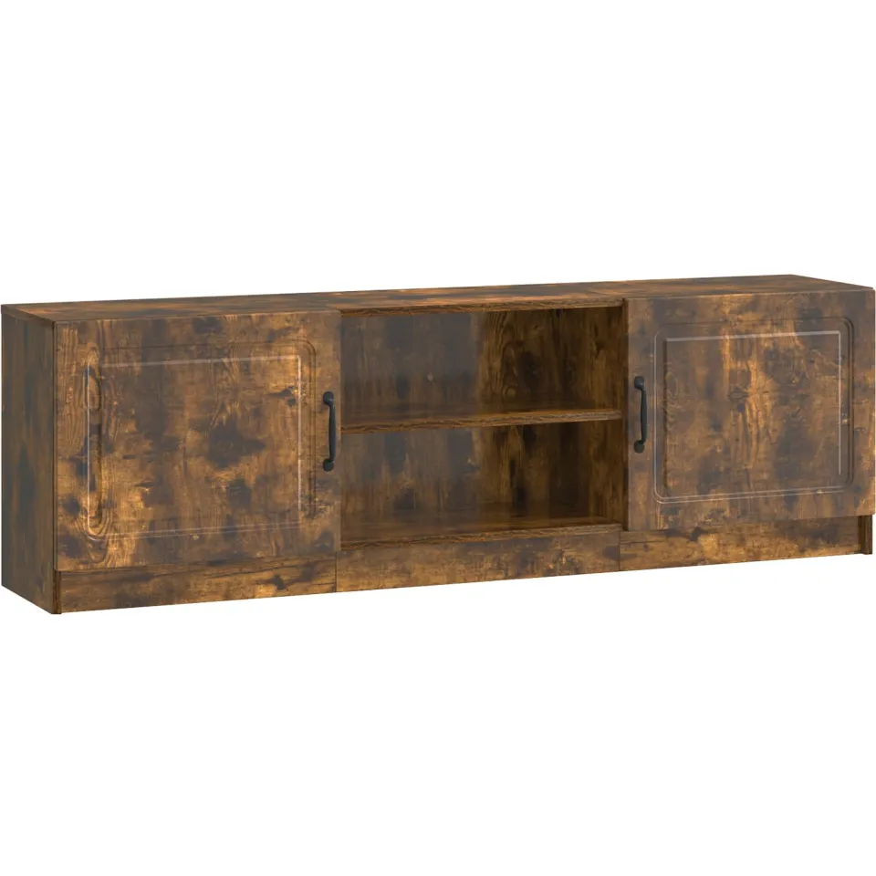 vidaXL TV-kast Gerookt eiken 150 x 31 x 47 cm Bewerkt hout, foto 3