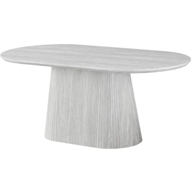 DiamantMeubelen Eettafel Avanos - Crème - Hout structuur