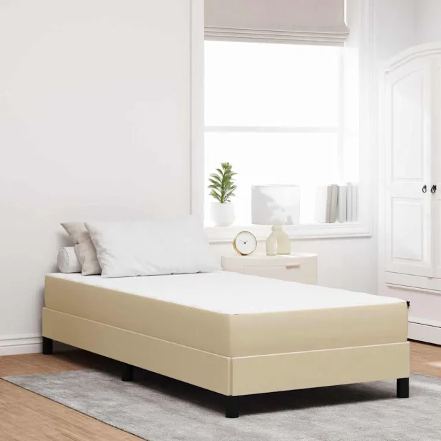 vidaXL Bedmatras met matras Saliegroen 90 x 190 cm Stof