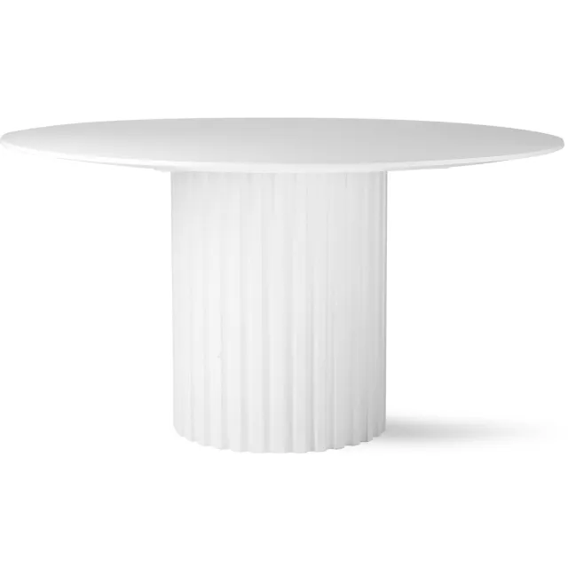 HKLIVING eetkamertafel Pillar white 140 cm