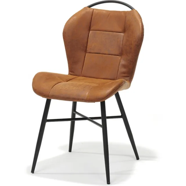 The Seats Eetkamerstoel Finn - Micro Leder - Cognac