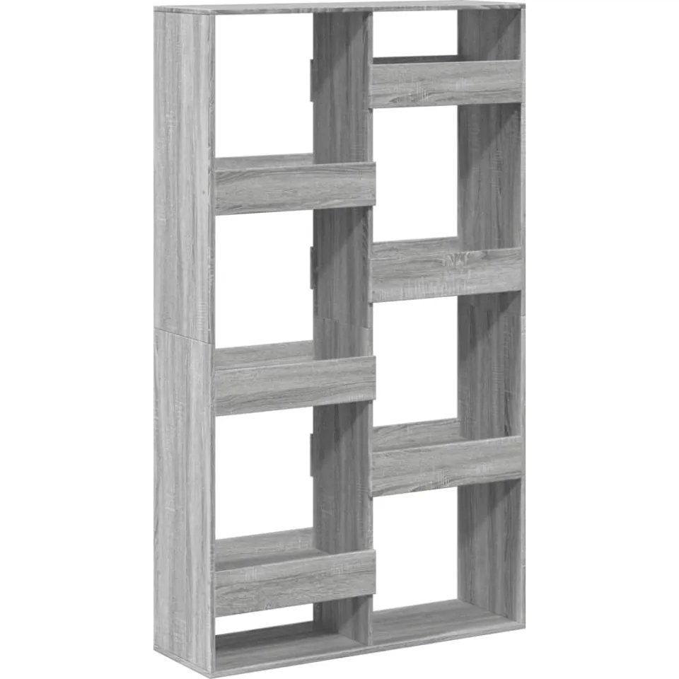 vidaXL Boekenkast 100x33x175 cm bewerkt hout grijs sonoma eikenkleurig