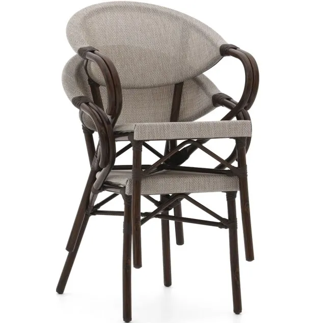 Forza Furniture Forza Alserio dining tuinstoel stapelbaar taupe, foto 5