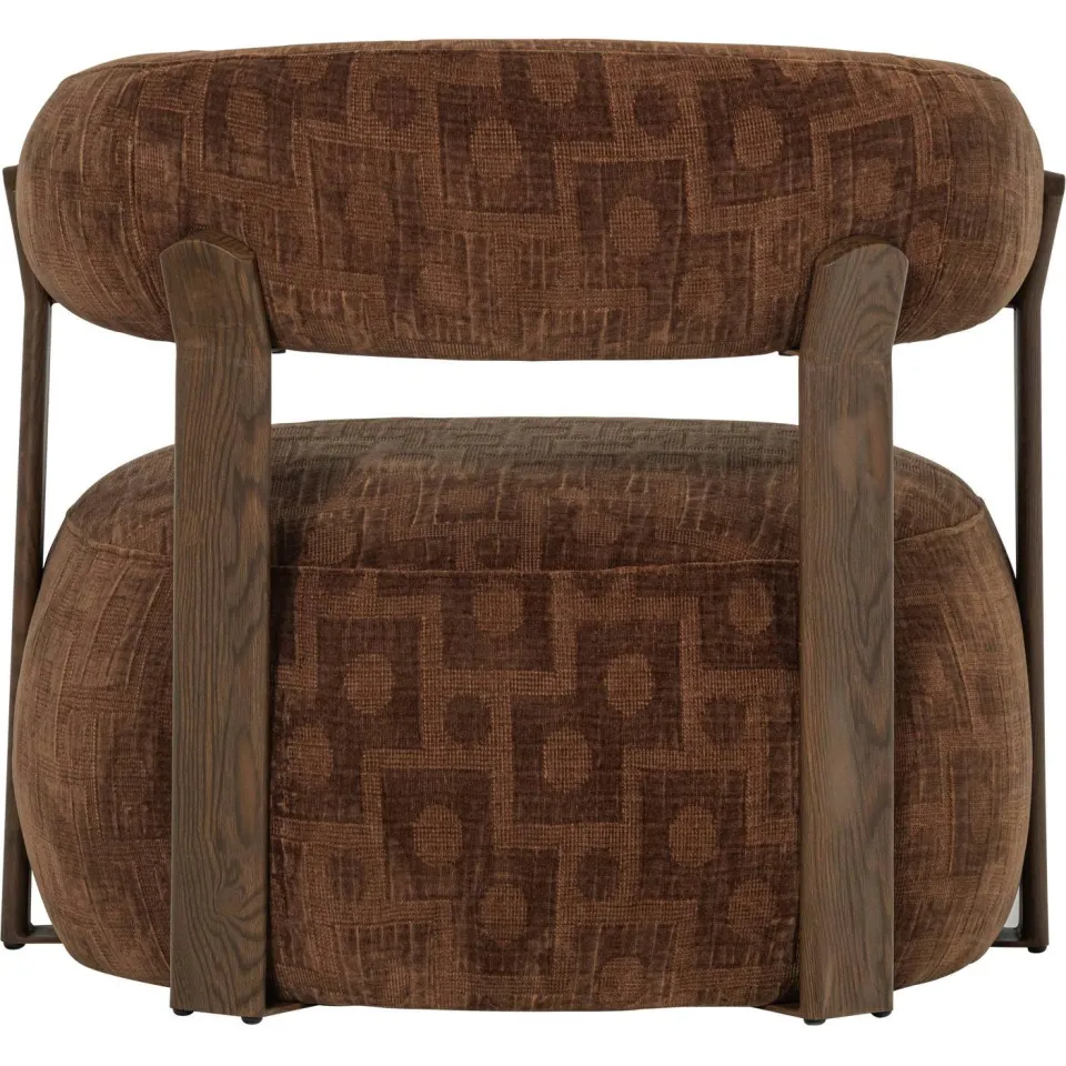 WOOOD Foon Fauteuil - Structuurstof - Zand - 78x82x73, foto 2
