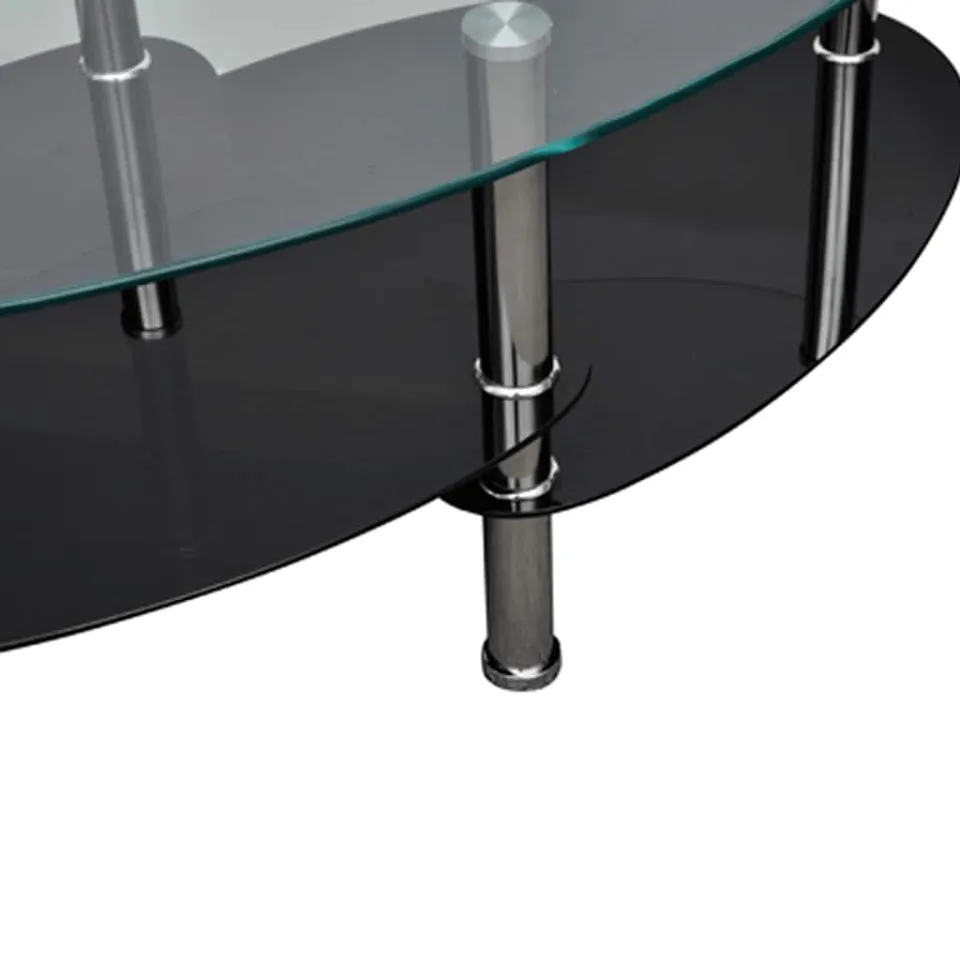 vidaXL Salontafel met exclusief ontwerp zwart, foto 4