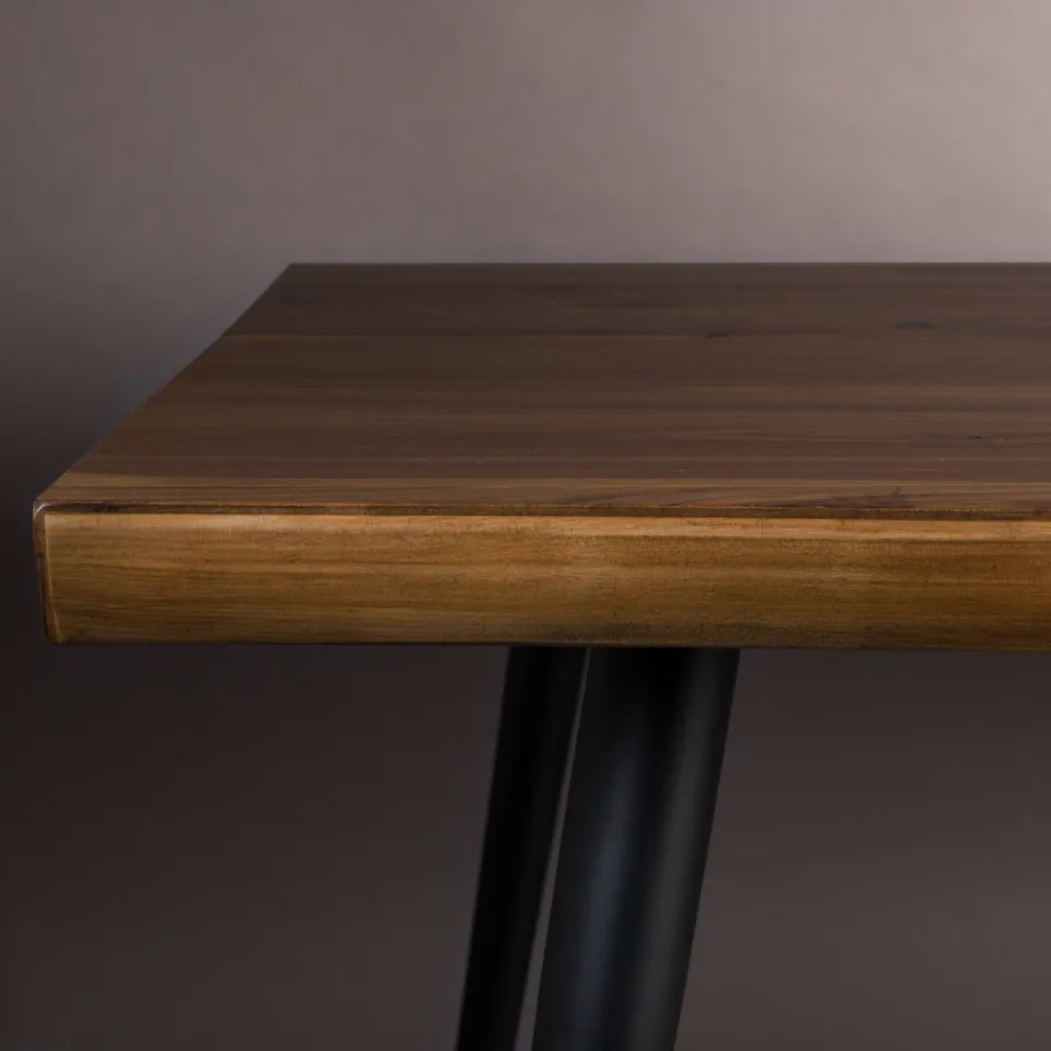 Dutchbone eetkamertafel Alagon (200x90 cm) bruin, foto 8