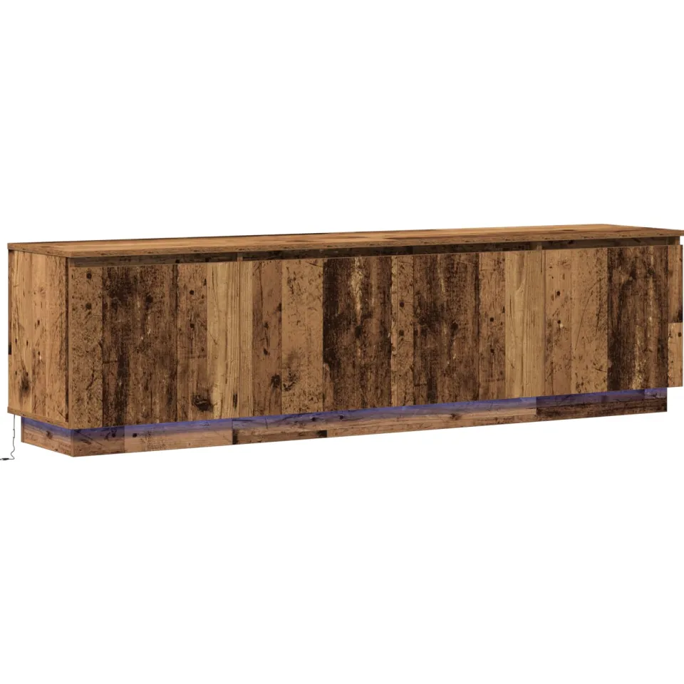 vidaXL TV-kast 180 x 38 x 49 cm Oud Hout Bewerkt hout Bruin