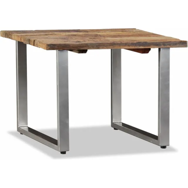 vidaXL Salontafel - 55x55x40 - cm - massief - gerecycled - hout Bruin