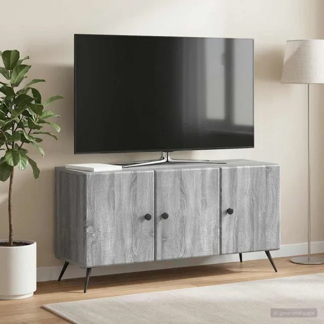 vidaXL TV-kast Grijs sonoma 99 x 34,5 x 50 cm Bewerkt hout