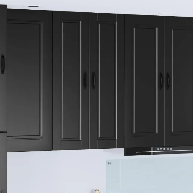 vidaXL Wandkast PORTO Zwart 30 x 31 x 100 cm Bewerkt hout