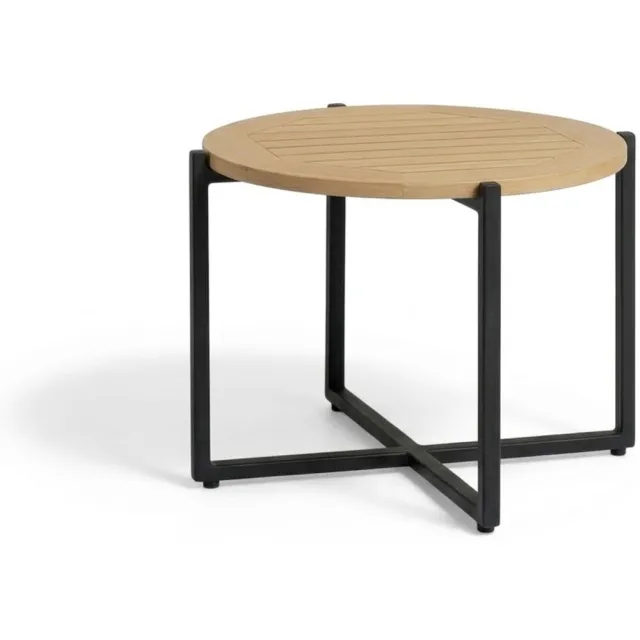 Belito Ouddorp Lounge Koffietafel | Ø 50 cm | H:40 cm | Naturel Teak