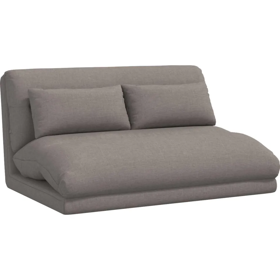 vidaXL Verstelbare vlo stoelen Taupe Stof