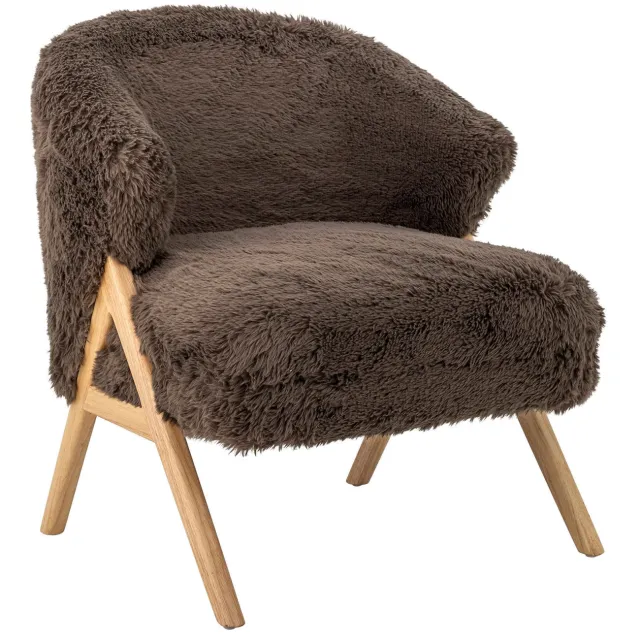 Bloomingville fauteuil Camino Donkerbruin