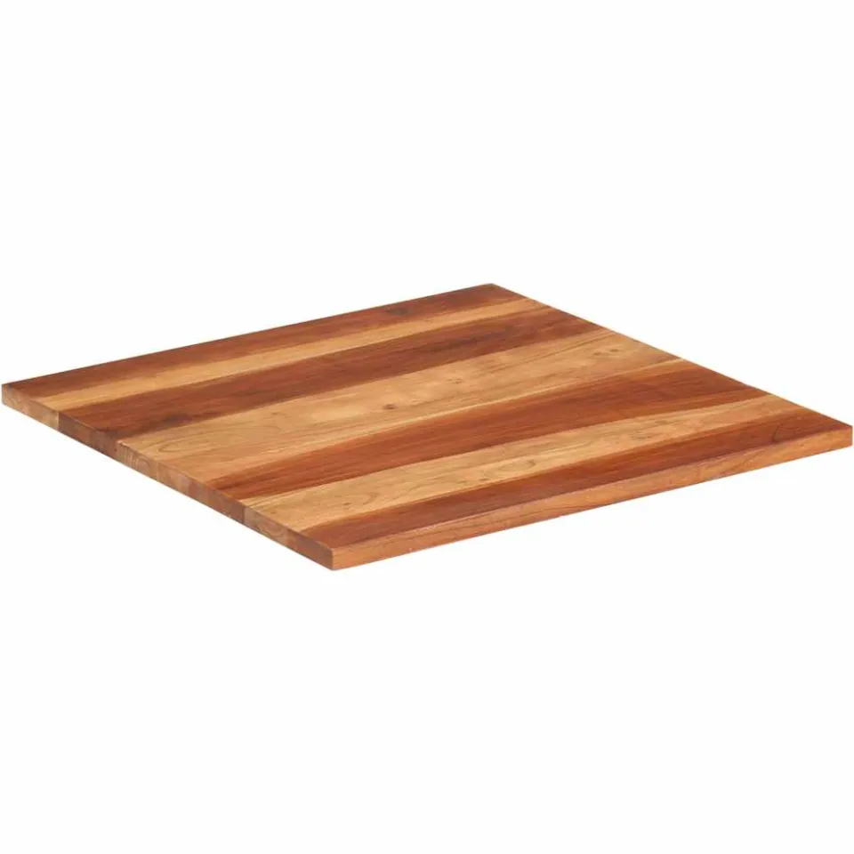 vidaXL Tafelblad 25-27 mm 70x70 cm massief acaciahout Bruin