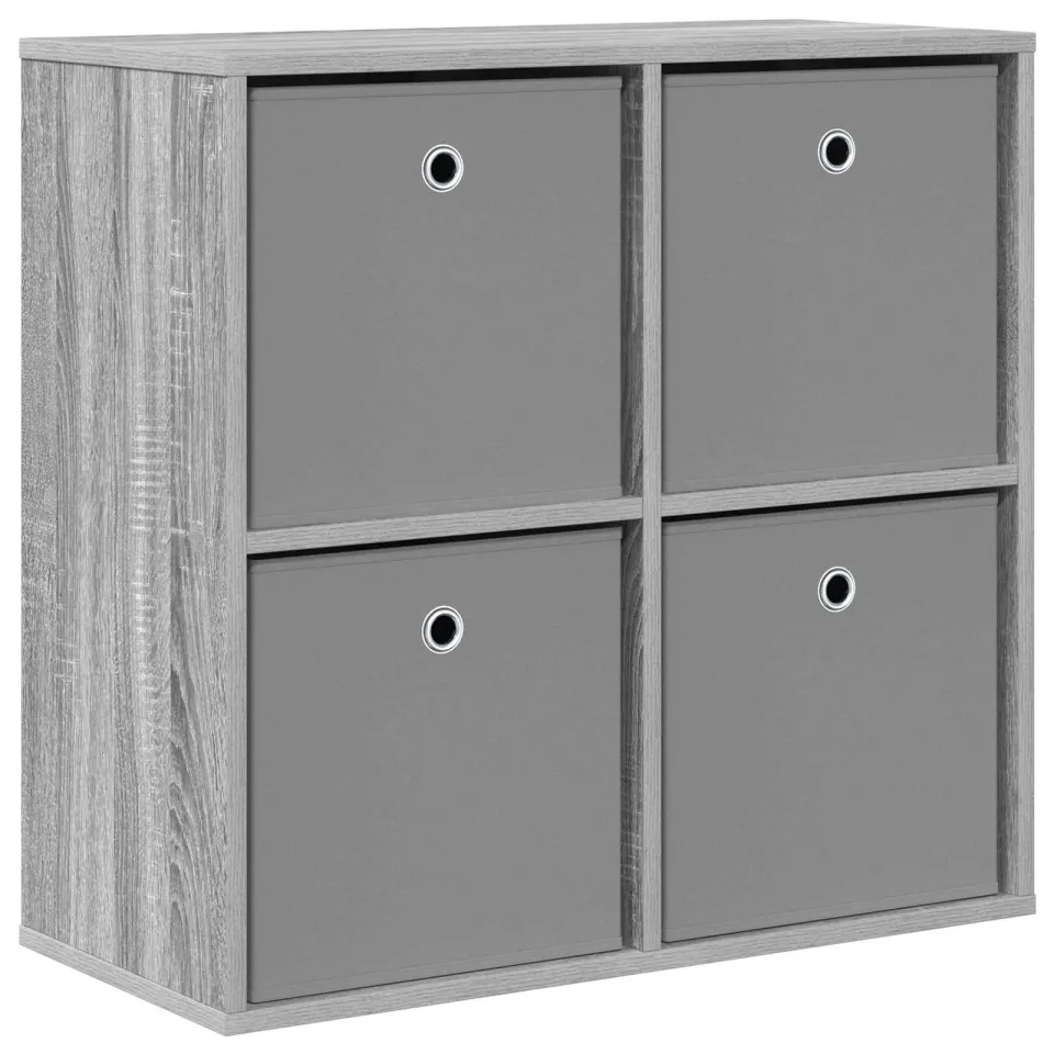 vidaXL Dressoir Grijs Sonoma 68,5 x 32 x 67 cm, foto 3