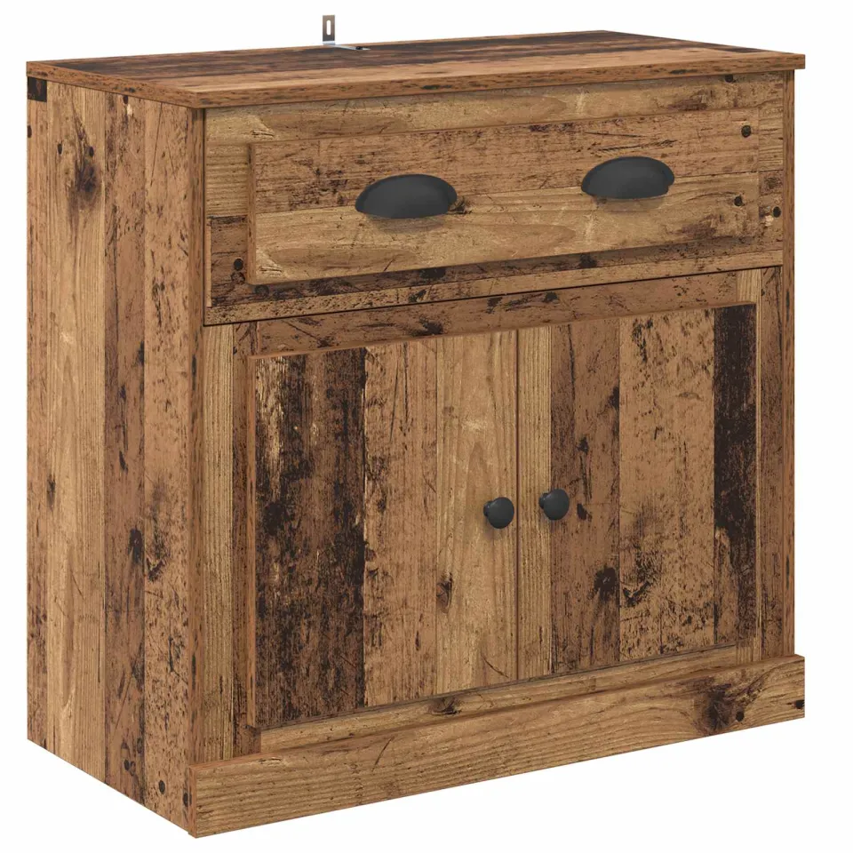 vidaXL Highboard Oud Hout 70 x 35,5 x 67,5 cm Bewerkt hout bruin, foto 3