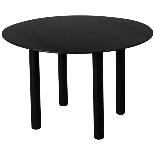 Lewis & Loft Eettafel Lian - Rond ⌀120 cm - FSC-gecertificeerd mangohout - Zwart