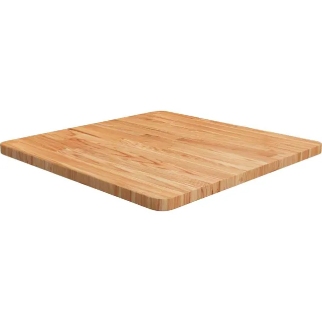 vidaXL Tafelblad vierkant 60x60x2,5cm massief eiken lichtbruin