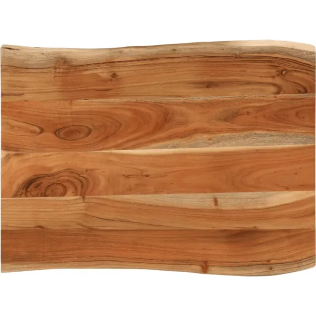 vidaXL Tafelblad rechthoekig natuurlijke rand 70x60x3,8 cm acaciahout Bruin