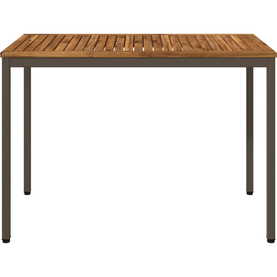vidaXL Tuindiner tafel NAARDEN Natuurlijk en Koffie 108,5 x 55 x 75 cm Bruin