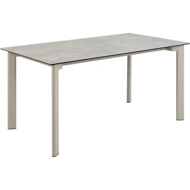 Giga Living Eettafel Siger - Rechthoek Grijs Keramiek - 160x90x75cm