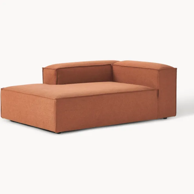 Westwing Collection Chaise longue hoekmodule Lennon Terracotta