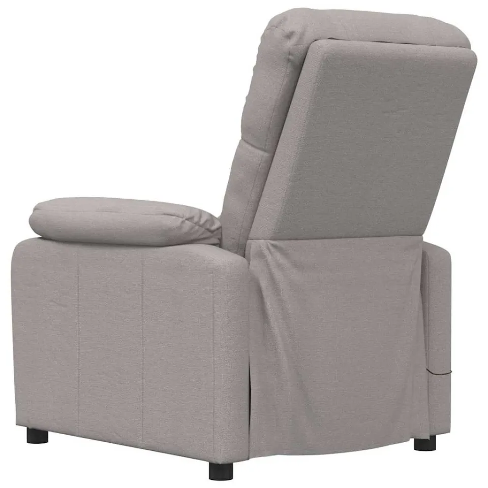 vidaXL Massagestoel stof taupe, foto 4