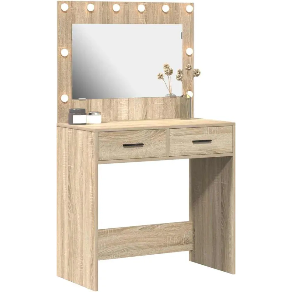 vidaXL Plafondtafel Sonoma Eiken 78,5 x 41 x 135 cm Bewerkt hout Bruin