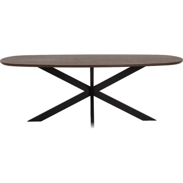 Tower Living Eetkamertafel San Marino 200cm Bruin