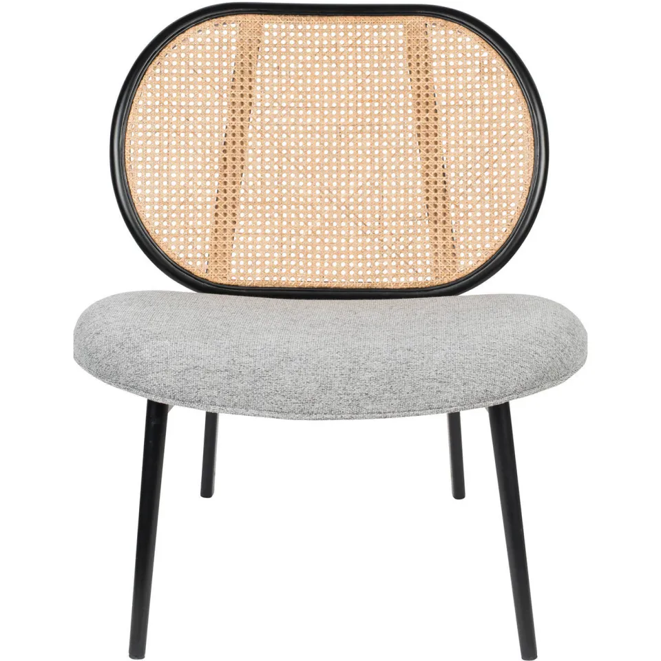 Zuiver fauteuil Spike Grijs/naturel