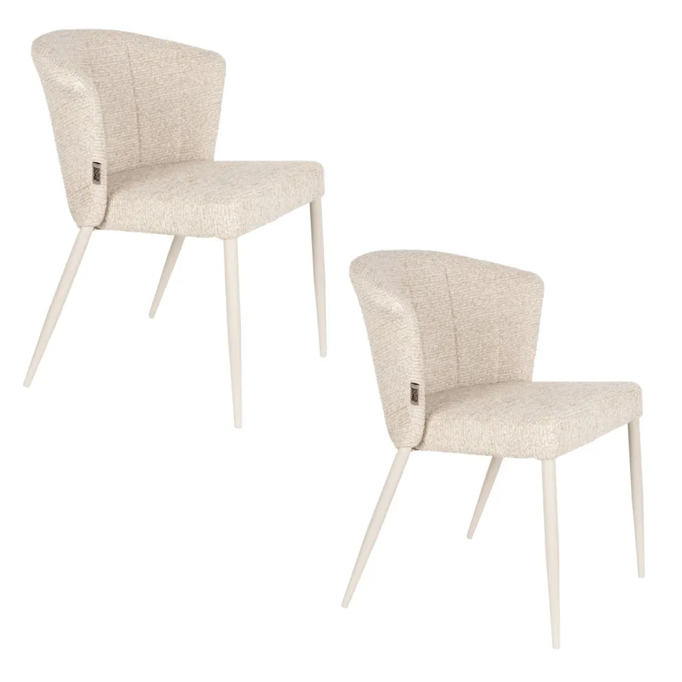 Dutchbone Georgia eetkamerstoel beige, foto 5