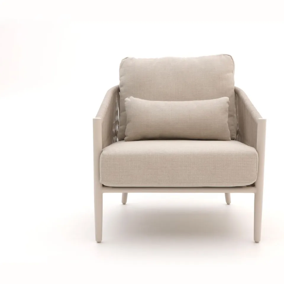 Bellagio tuinmeubelen Bellagio Mineo hoek loungeset 5-delig taupe, foto 3