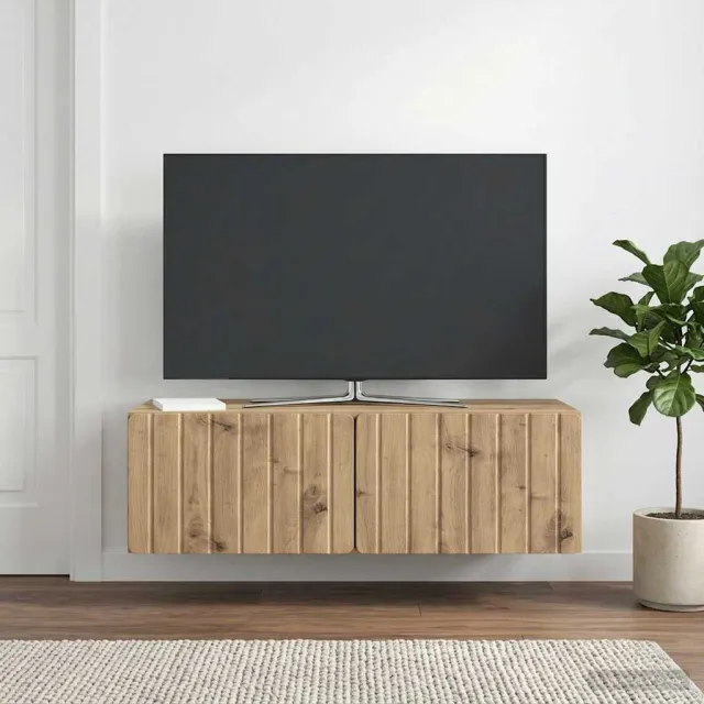 vidaXL Wandbeugel TV-kast 98 x 41 x 30 cm Artisanaal eiken, foto 2
