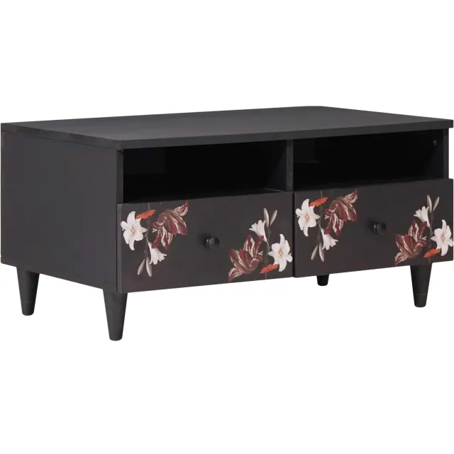vidaXL Salontafel Multikleur 80 x 54 x 40 cm Massief Mango Hout Meerkleurig