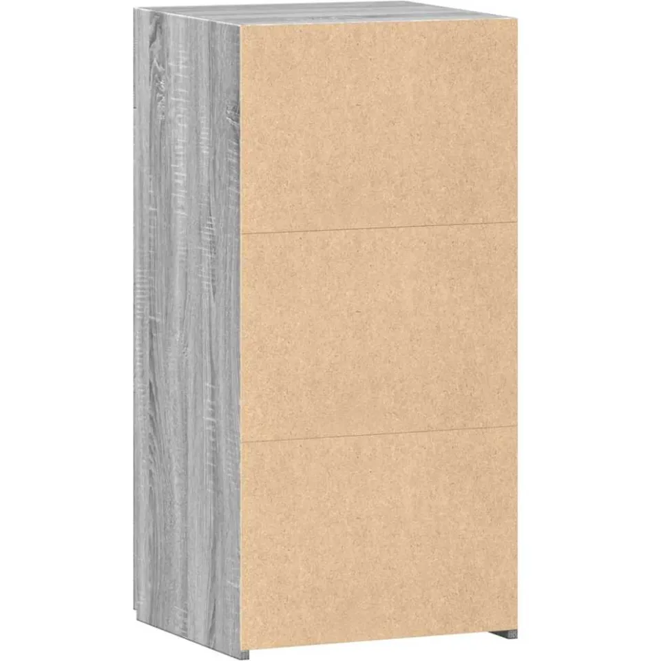 vidaXL Dressoir 45x42,5x93 cm bewerkt hout grijs sonoma eikenkleurig, foto 4