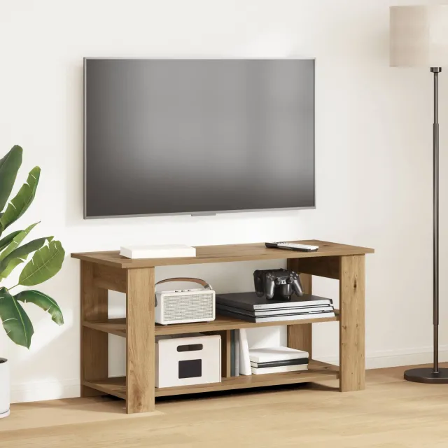 vidaXL TV-standaard 100 x 40 x 50 cm Artisan Eiken Bruin