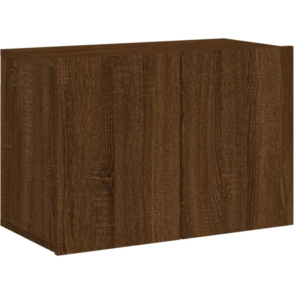 vidaXL Tv-meubel wandgemonteerd 60x30x41 cm bruin eikenkleur