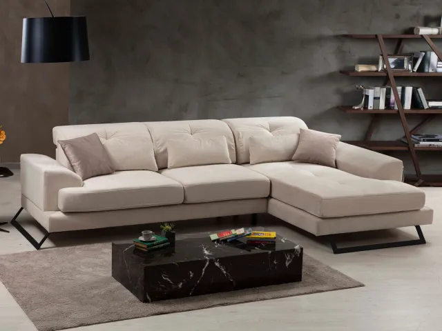 Mobistoxx Frizbee hoekbank beige