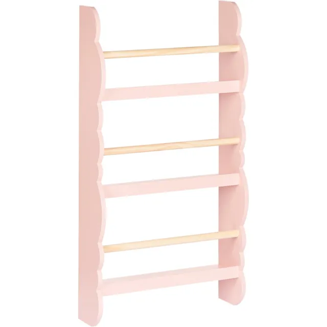 Beliani RIGOLET - Wandboekenplank - Pastelroze - MDF