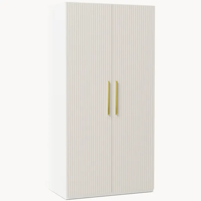 Westwing Collection Modulaire draaideurkast Simone, 100 cm breed, in verschillende formaten Beige