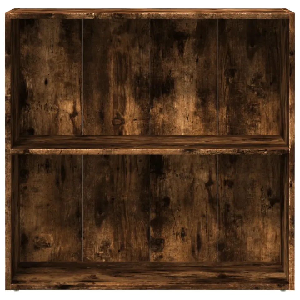 vidaXL Boekenkast 80x30x77 cm bewerkt hout gerookt eikenkleurig, foto 4