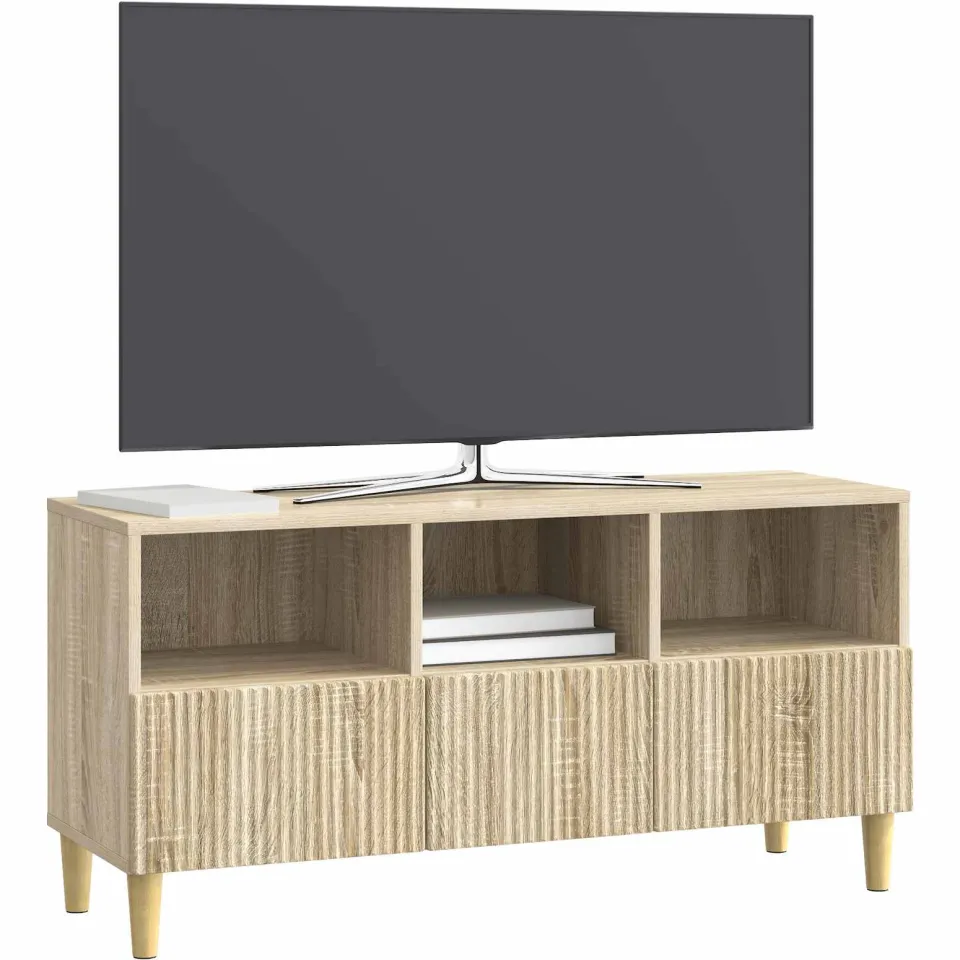 vidaXL TV-kast 102 x 34,5 x 50 cm Sonoma Eiken Bewerkt hout Bruin