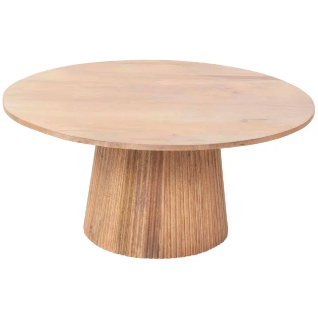Giga Meubel Salontafel Salvador - Naturel Hout - 80x80x38cm