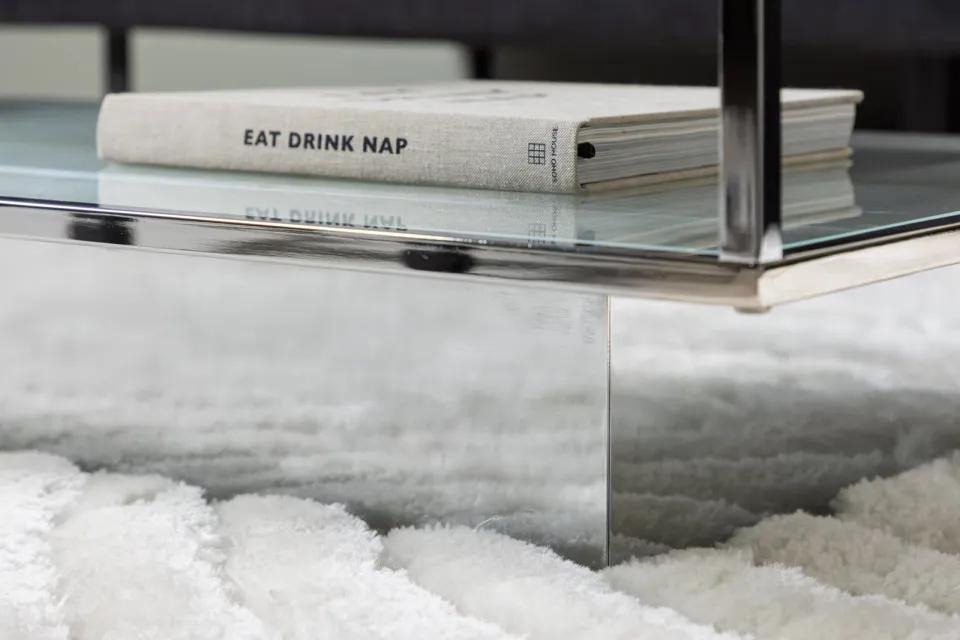 Nohr Sheema salontafel glas zilver, foto 6