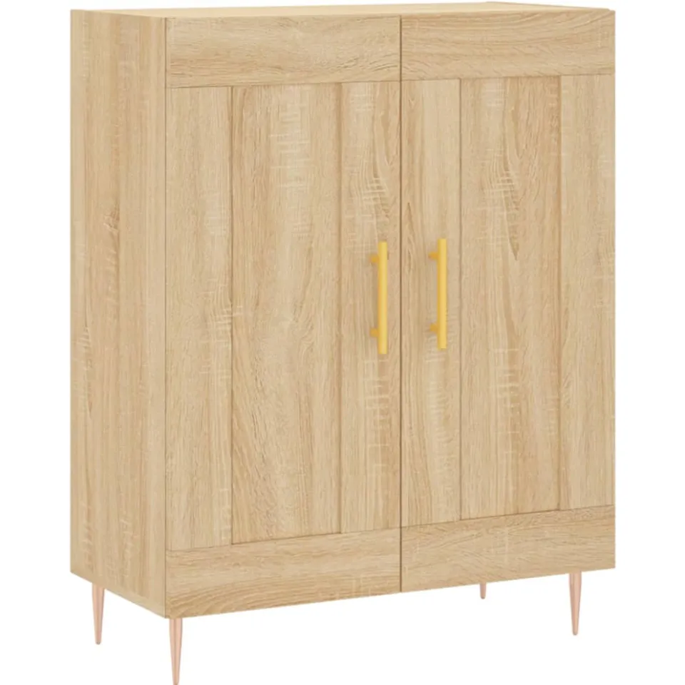 vidaXL Dressoir 69,5x34x90 cm bewerkt hout sonoma eikenkleurig, foto 3