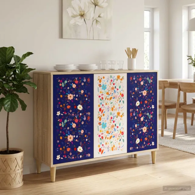 vidaXL Dressoir MAINZ Sonoma 102 x 33 x 75 cm Bewerkt hout bruin, foto 2