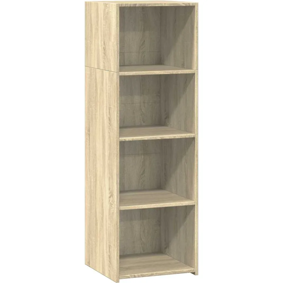 vidaXL Hoge kast 40x41x124 cm bewerkt hout sonoma eikenkleurig, foto 3